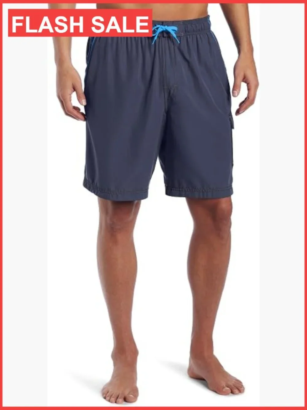 Mens Swim Trunk Knee Length Volley Quick-Dry UPF 50+